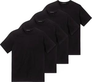 Schiesser T-Shirt Essentials (4-tlg) Rundhals-Ausschnitt