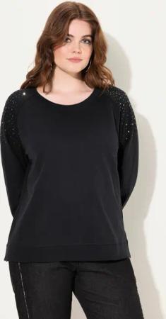 Ulla Popken Sweatshirt Sweatshirt Ziernieten Oversized