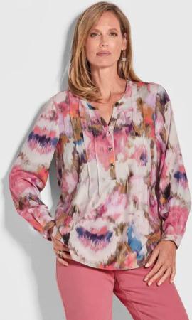 GOLDNER Kurzarmbluse Bluse