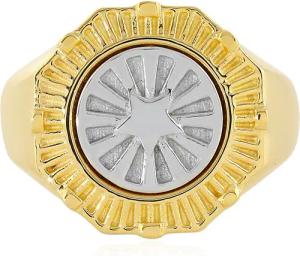 Cavill Silberring Anspruchsvoller 925 Silber vergoldeter