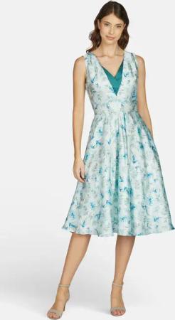 Kleo Abendkleid (1-tlg) mit handgezeichnetem Blumenprint