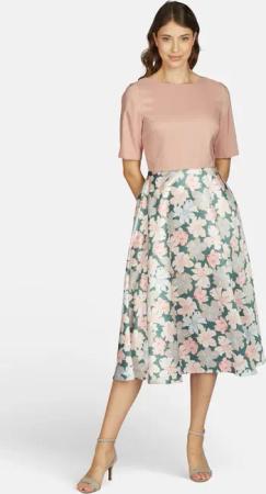 Kleo Abendkleid (1-tlg) mit handgezeichnetem Blumenprint