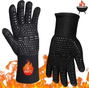 GOLDEN Grillhandschuhe Grillhandschuhe hitzebeständig feuerfeste Kochhandschuhe