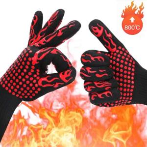 GOLDEN Grillhandschuhe Grillhandschuhe hitzebeständig feuerfeste Kochhandschuhe