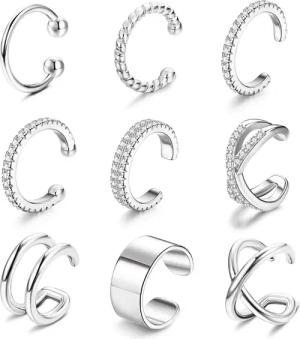 LuxusKollektion Schmuckset Ear Cuff Set Damen