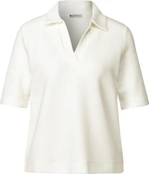 STREET ONE Kurzarmshirt summer structure polo
