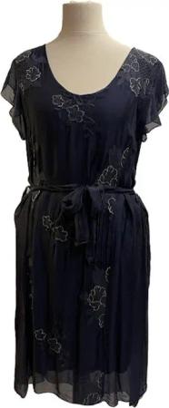 BZNA Sommerkleid Seidenkleid Sommer Herbst Kleid