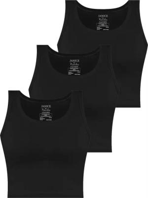 Janice Tanktop 3 x Damen crop