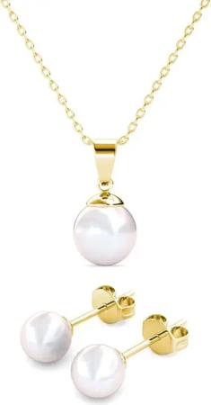 Ella Eisvogel Schmuckset Perlmutt Duo -