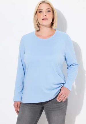 Ulla Popken T-Shirt Shirt Slim Rundhalsausschnitt