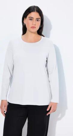 Ulla Popken T-Shirt Shirt Slim Rundhalsausschnitt