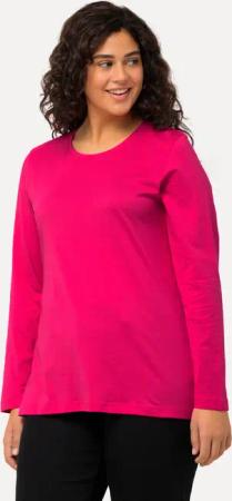 Ulla Popken T-Shirt Shirt Slim Rundhalsausschnitt