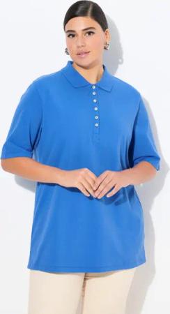 Ulla Popken T-Shirt Poloshirt Piqué Polokragen