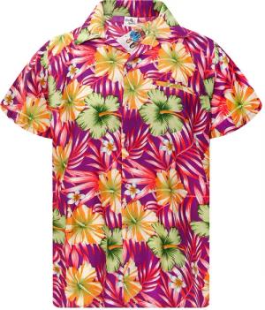 King Kameha Hawaiihemd Tropical Hibiscus Funky
