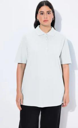 Ulla Popken T-Shirt Poloshirt Piqué Polokragen