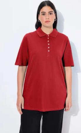 Ulla Popken T-Shirt Poloshirt Piqué Polokragen