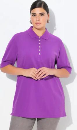 Ulla Popken T-Shirt Poloshirt Piqué Polokragen