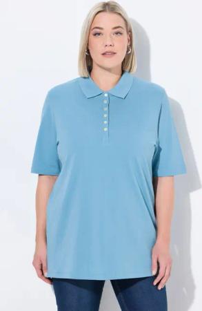 Ulla Popken T-Shirt Poloshirt Piqué Polokragen