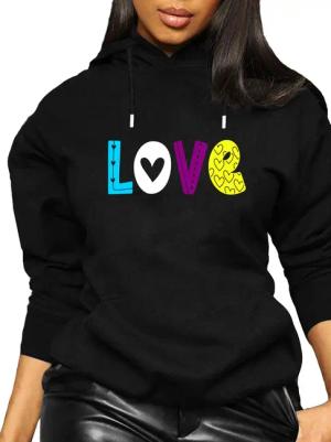 RMK Kapuzenpullover Damen Hoodie Pullover Loose