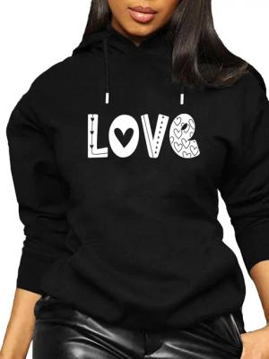 RMK Kapuzenpullover Damen Hoodie Pullover Loose