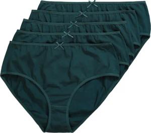 Ulla Popken Slip Midislips 5er-Pack einfarbig