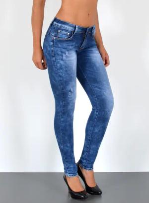 ESRA Skinny-fit-Jeans Jeans Skinny Damen Hose