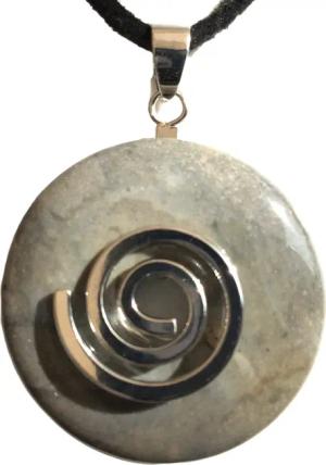 Steinfixx® Lange Kette echter Edelsteindonut 30