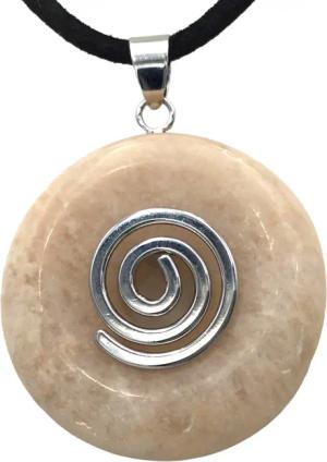 Steinfixx® Lange Kette echter Edelsteindonut 30