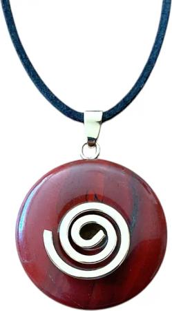 Steinfixx® Lange Kette echter Edelsteindonut 30