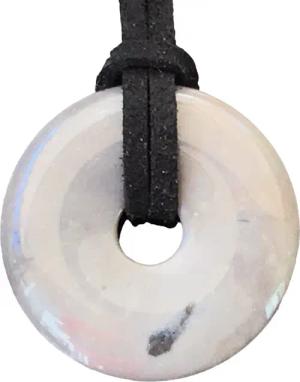 Steinfixx® Lange Kette echter Edelsteindonut 30