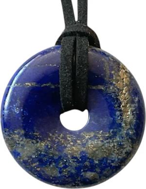 Steinfixx® Lange Kette echter Edelsteindonut 30