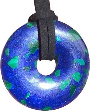 Steinfixx® Lange Kette echter Edelsteindonut 30