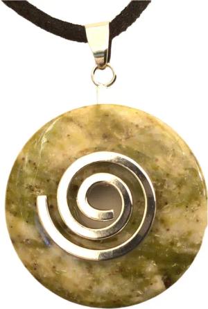 Steinfixx® Lange Kette echter Edelsteindonut 30