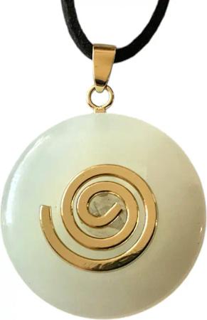 Steinfixx® Lange Kette echter Edelsteindonut 30