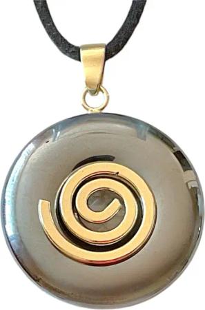 Steinfixx® Lange Kette echter Edelsteindonut 30