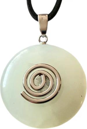 Steinfixx® Lange Kette echter Edelsteindonut 30