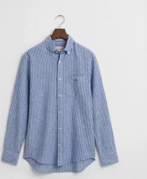 Gant Langarmhemd REG COTTON LINEN STRIPE