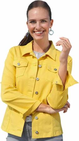 GOLDNER Outdoorjacke Kurzgröße: Zeitlose Jeansjacke mit