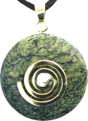 Steinfixx® Lange Kette echter Edelsteindonut 30