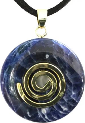 Steinfixx® Lange Kette echter Edelsteindonut 30