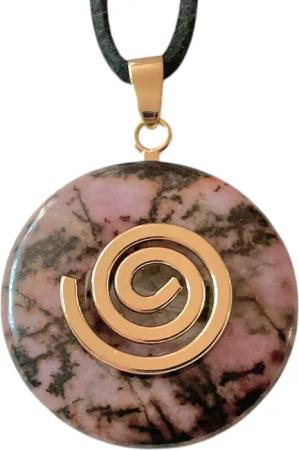 Steinfixx® Lange Kette echter Edelsteindonut 30
