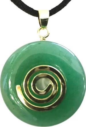 Steinfixx® Lange Kette echter Edelsteindonut 30