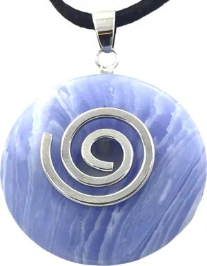 Steinfixx® Lange Kette echter Edelsteindonut 30
