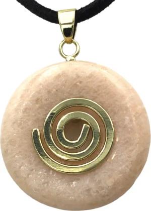 Steinfixx® Lange Kette echter Edelsteindonut 30