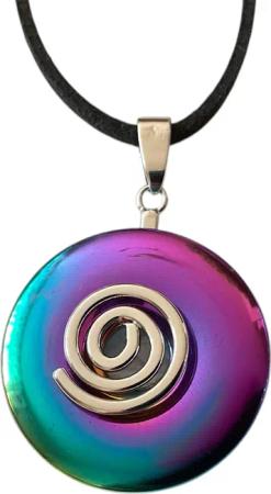 Steinfixx® Lange Kette echter Edelsteindonut 30