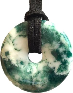 Steinfixx® Lange Kette echter Edelsteindonut 30