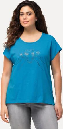 Ulla Popken T-Shirt T-Shirt Metallic-Tiermotiv Oversized
