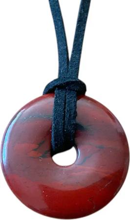 Steinfixx® Lange Kette echter Edelsteindonut 30
