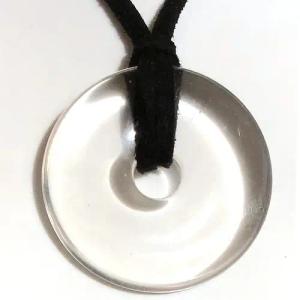Steinfixx® Lange Kette echter Edelsteindonut 30