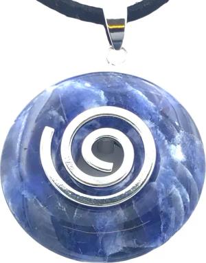 Steinfixx® Lange Kette echter Edelsteindonut 30